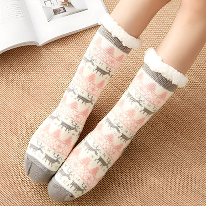 Karissa - Lämpimät, paksut kotisukat naisille