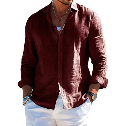 Félicien - Pitkähihainen klassinen pikeepaita miehille