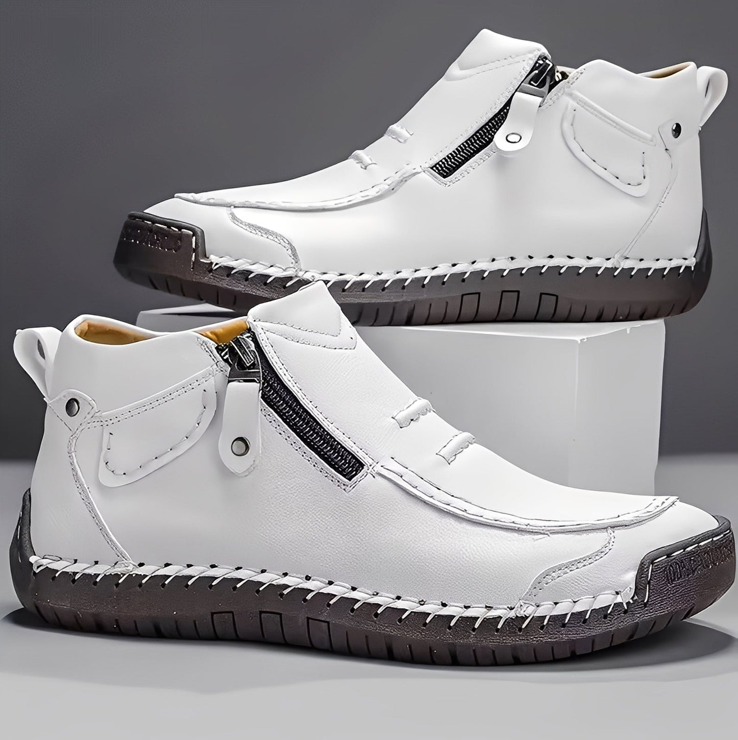 Ferdie - Modernit mukavat kengät vetoketjulla miehille