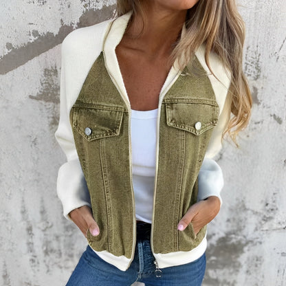 Libby - Rento farkkutakki raglanhihoilla naisille