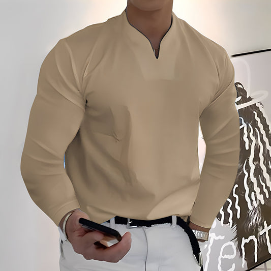 Corentin - Rento pitkähihainen paita miehille