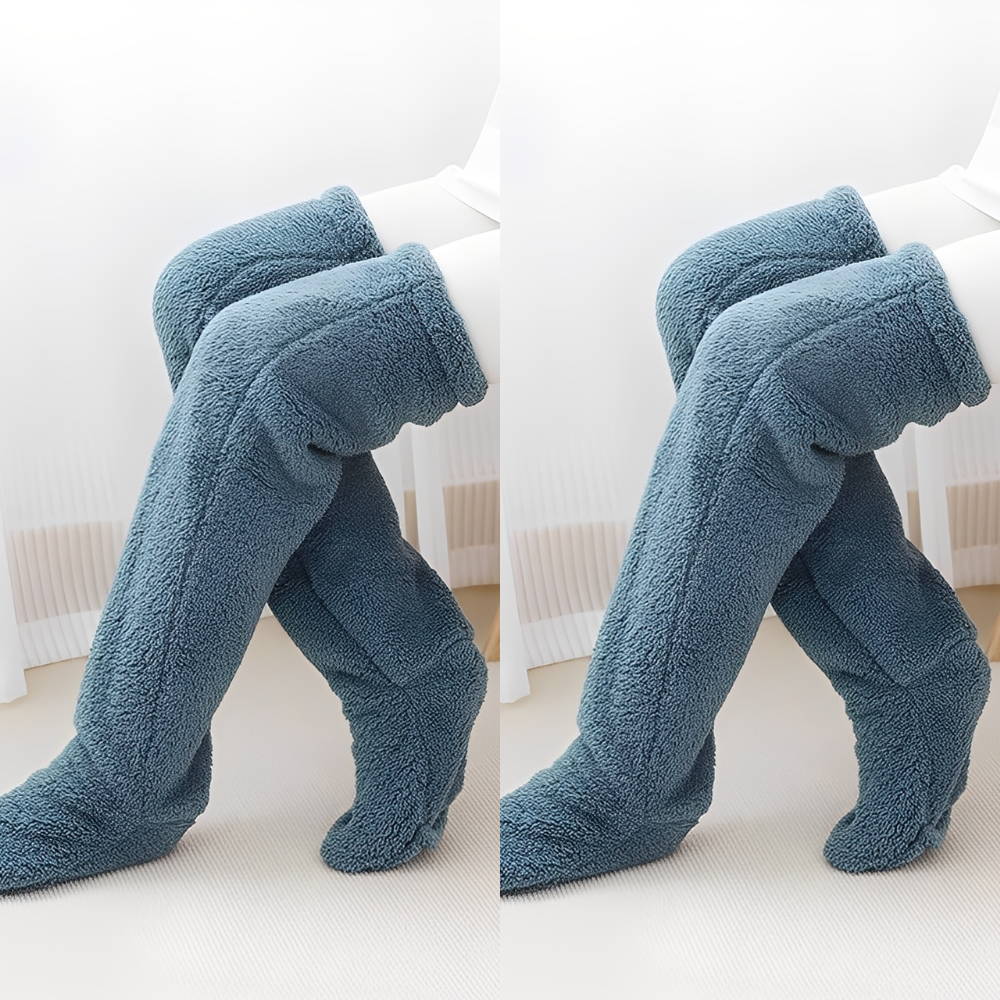 Camellia - Lämpimät, polvenylittävät talvisukat naisille