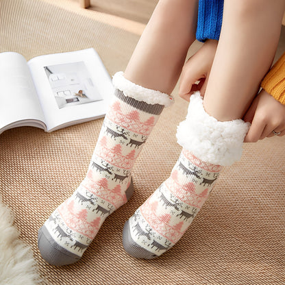 Clarice - Tyylikkäät keskipituiset joulusukat naisille