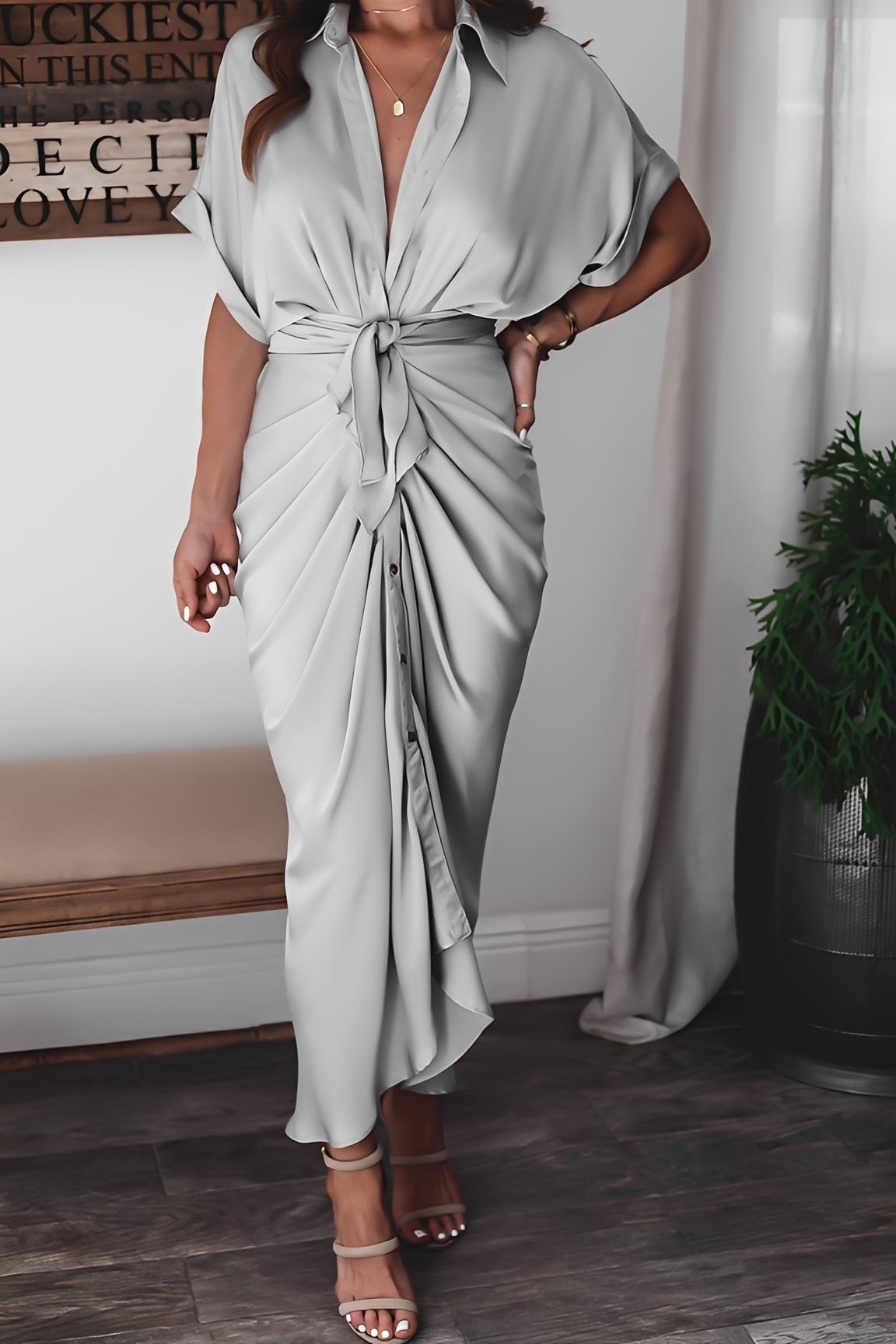 Antoinette - Pitkä elegantti mekko naisille