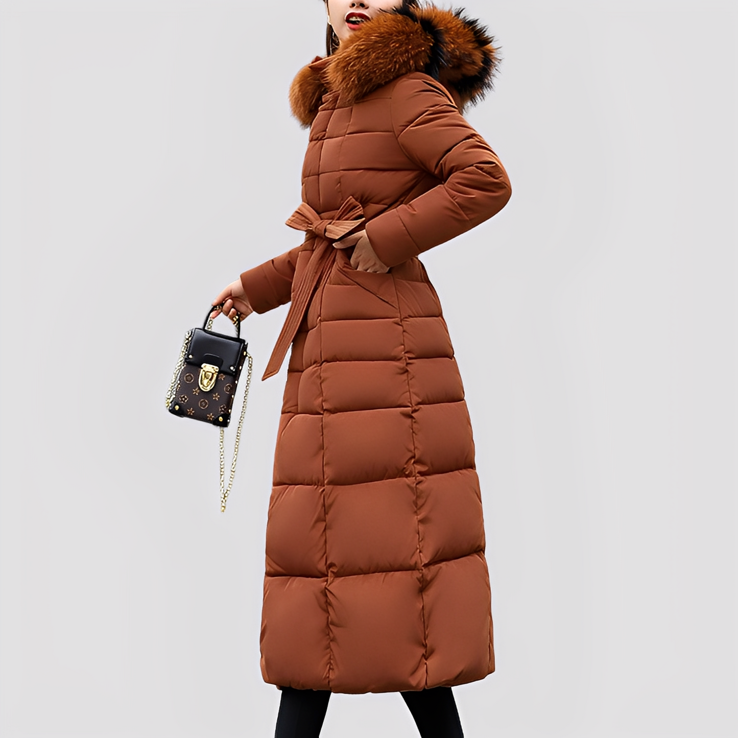 Mollie - Muotikas, topattu pitkä takki naisille