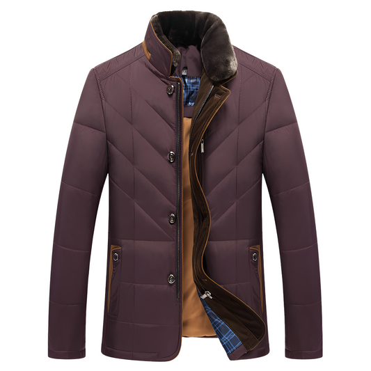 Steve - Retro-lämmittävä tikkitakki miehille