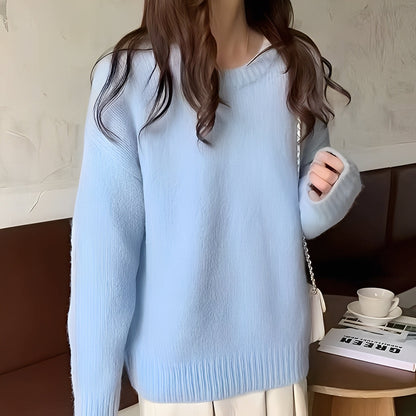 Roxanna - Yksinkertainen ylisuuri villapaita naisille