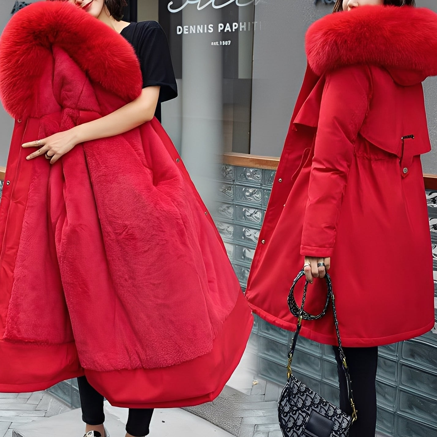 Evette - Tyylikäs, lämmin, toppatakki hupulla naisille