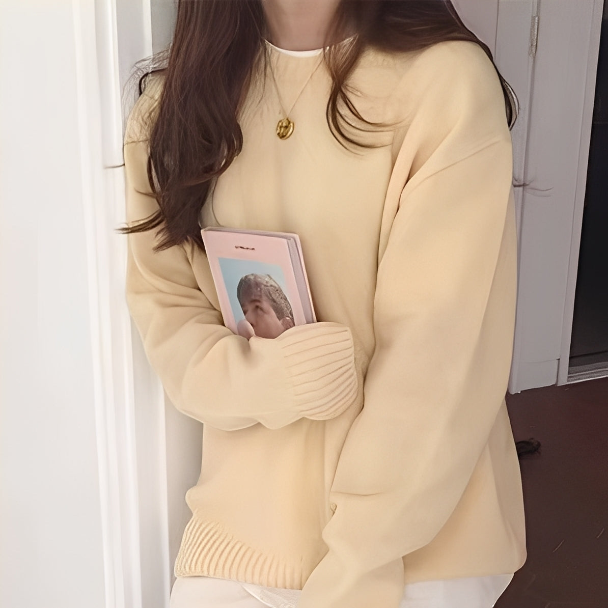 Roxanna - Yksinkertainen ylisuuri villapaita naisille