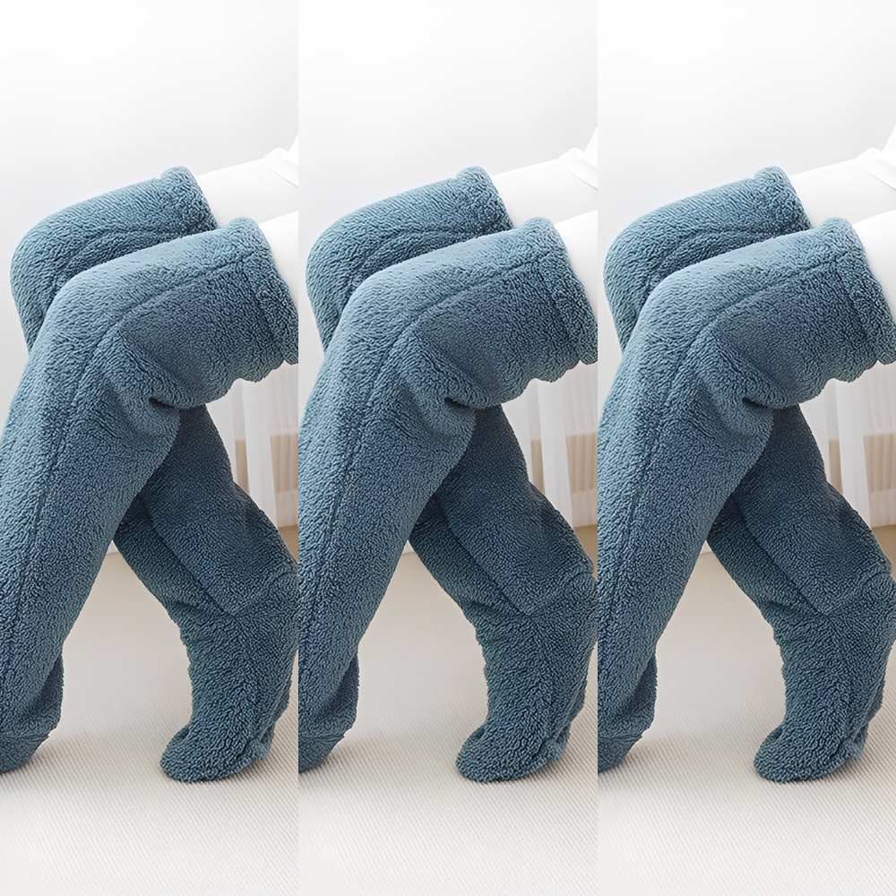 Camellia - Lämpimät, polvenylittävät talvisukat naisille