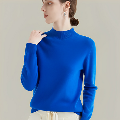 Martine - Villapaidat villasta slim fit korkeakauluksella naisille