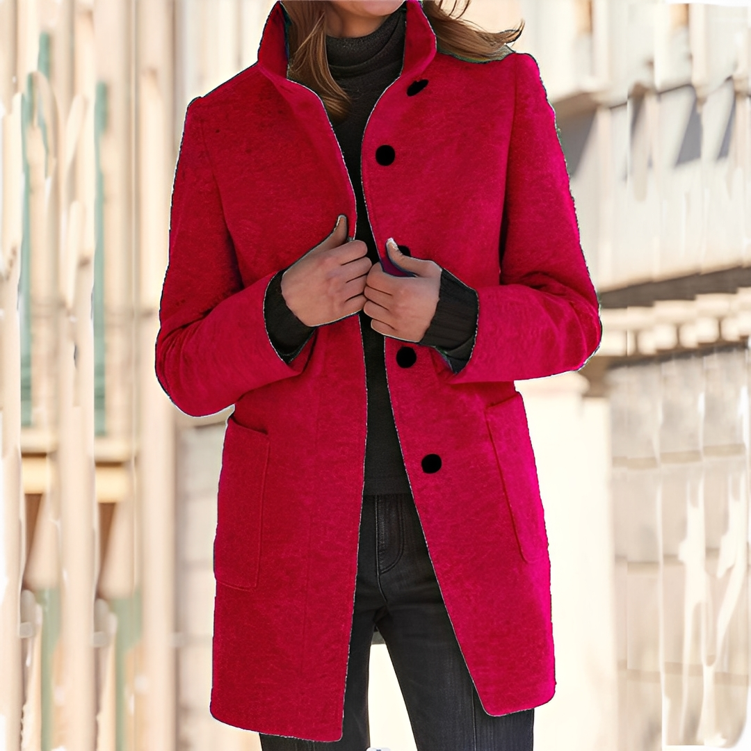 Tatienne - Pitkä nykyaikainen talvitakki naisille