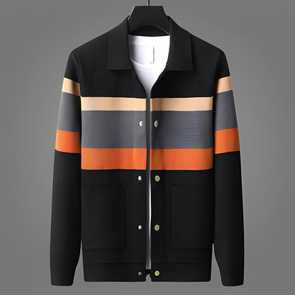 Henry - Moderni raidallinen neulepusero miehille