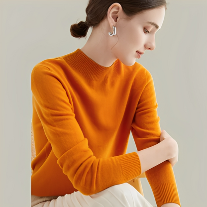 Martine - Villapaidat villasta slim fit korkeakauluksella naisille