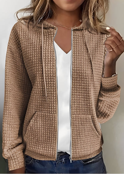 Katherine - Tyylikäs Cardigan hupulla ja taskuilla naisille