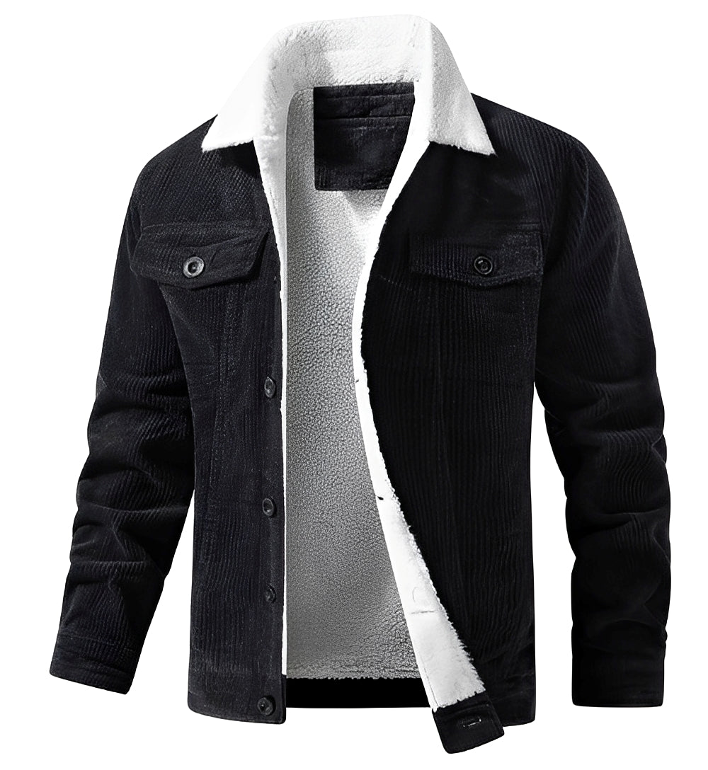 Mack - Klassinen Cord-Plush-takki miehille