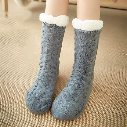 Karissa - Lämpimät, paksut kotisukat naisille