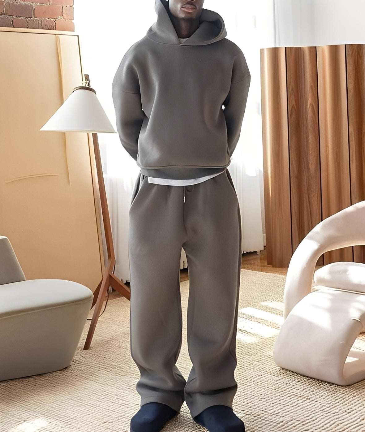 Marco - Rento ylisuurikokoinen hupparisetti miehille