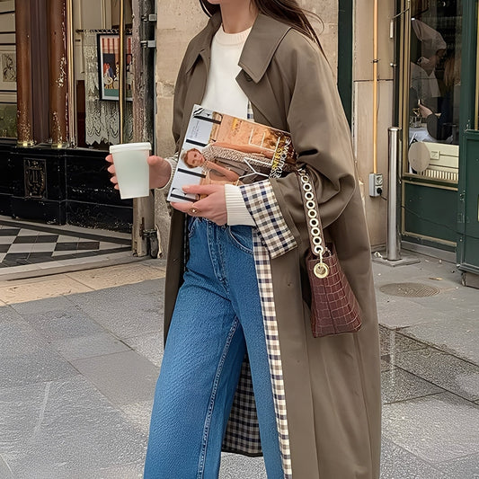 Connie - Nykyaikainen pitkä trenssi naisille