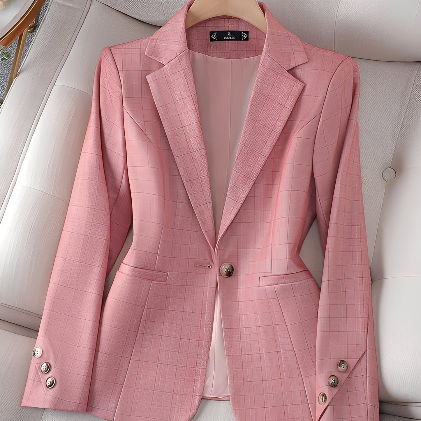 Claudia - Tyylikäs ruudullinen bleiseri naisille