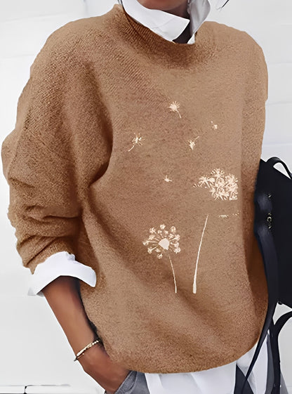 Milly - Tyylikäs, väljästi leikattu pusero painatuksella naisille