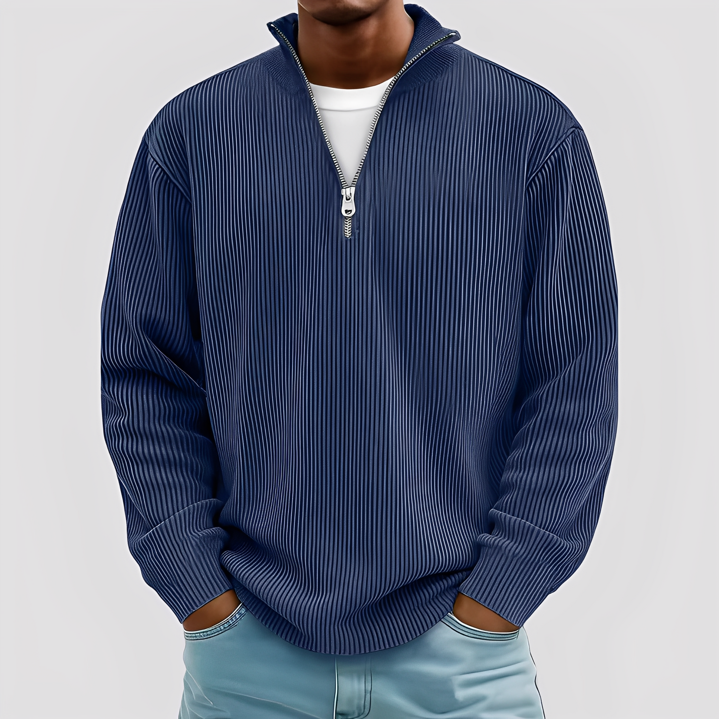 Henry - Moderni, vapaa, lämmin villapaita miehille