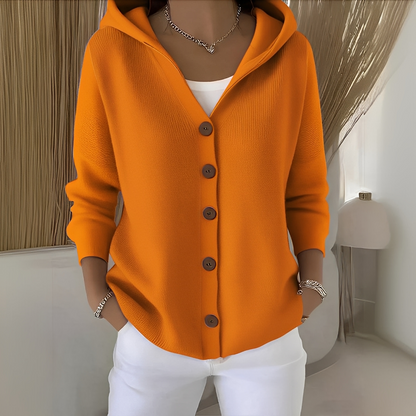 Orianne - Pitkähihainen puuvillainen neuletakki naisille