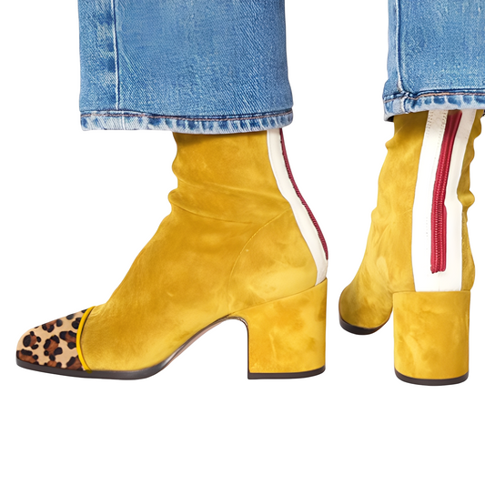 Juliana - Tyylikkäät nilkkurit lohkarekorolla naisille