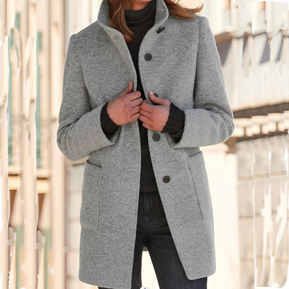 Tatienne - Pitkä nykyaikainen talvitakki naisille