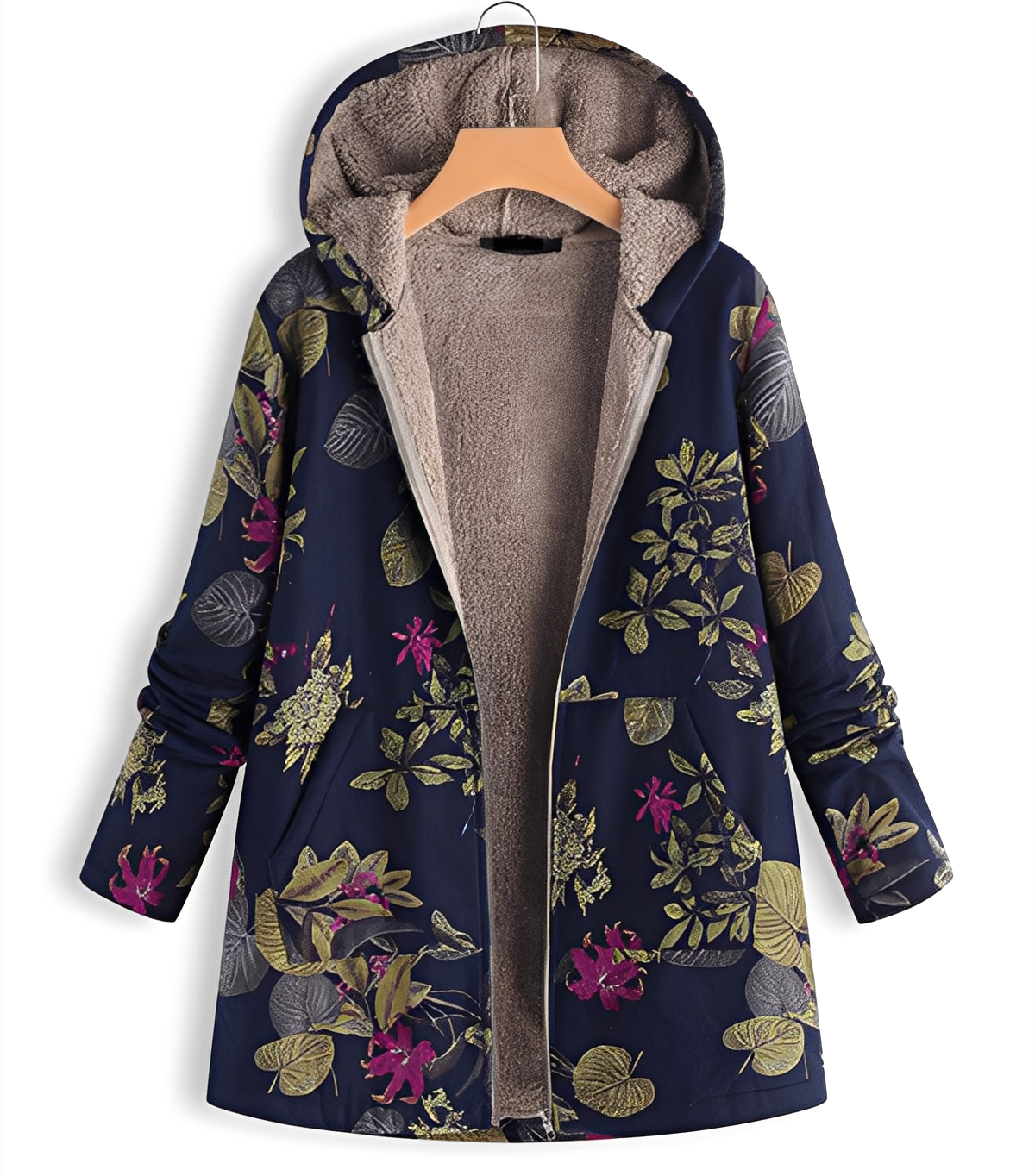 Jaslene - Klassinen, paksu, lämmin parka-takki naisille