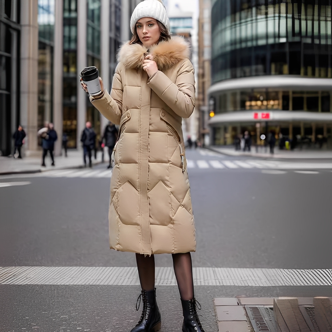 Marcellette - Naisten talvitakki hupulla