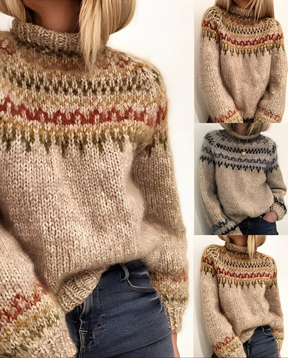 Macey - Karkea neulottu villapaita naisille