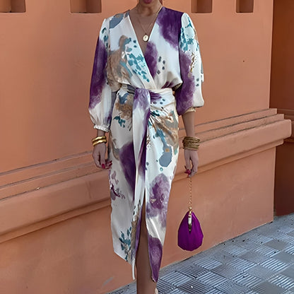 Éva - Tyylikäs V-kaula-aukkoinen mekko naisille