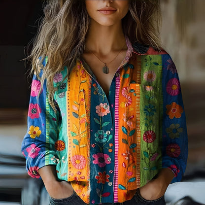 Roselyne - Väljä pusero elegantilla kuviolla naisille