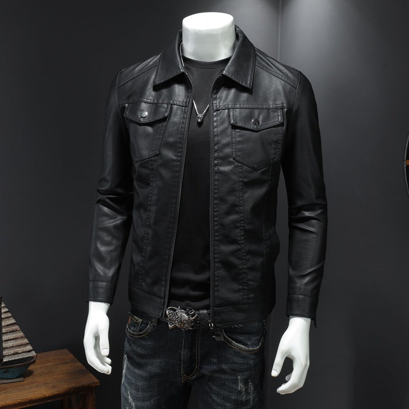 Nelson - Rento Biker-nahkatakki miehille