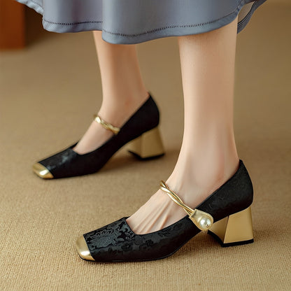 Rhonda - Tyylikkäät luksus-korkokengät kaiverruksella naisille