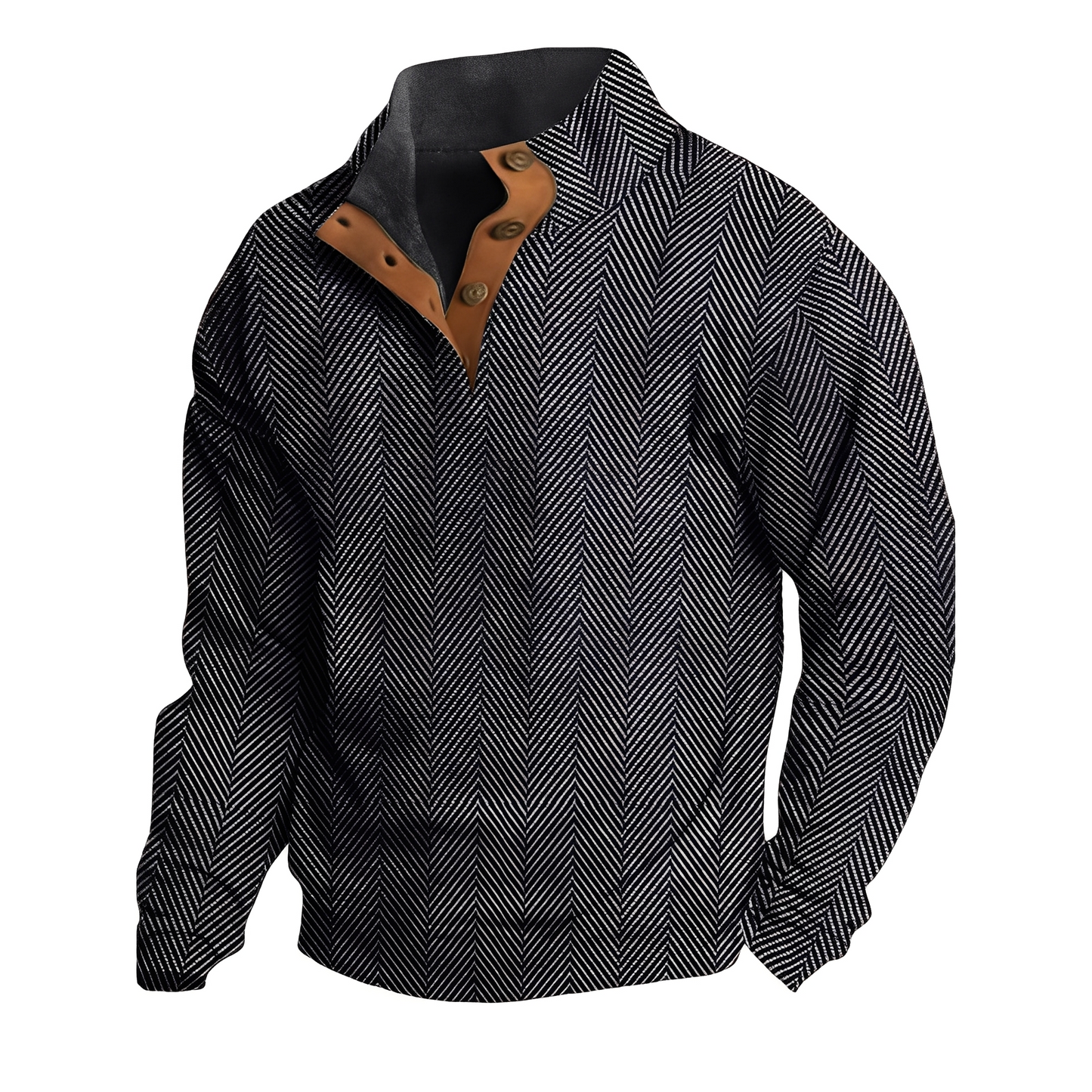 Austin - Retro-neulepusero tyylikkäällä painatuksella miehille