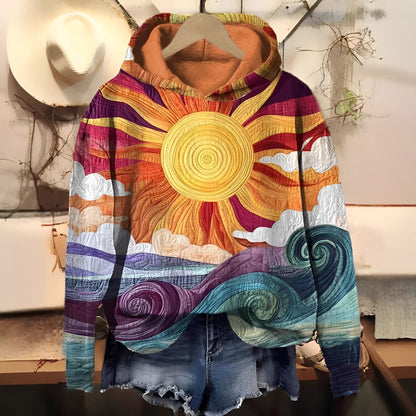 Séraphine - digitaalisesti painettu huppari naisille