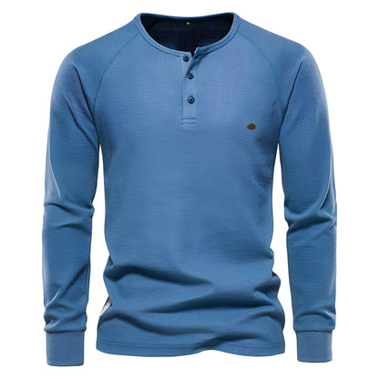 Joachim - Pitkähihainen vohvelikangas paita miehille