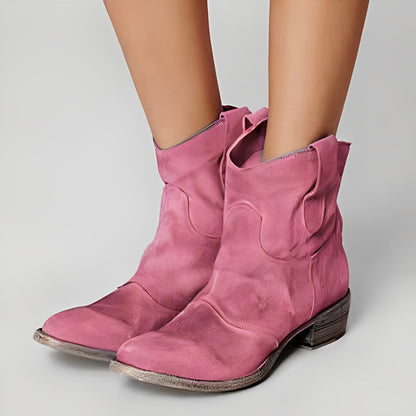 Adaline - Retro-cowboysaappaat matalalla korolla naisille