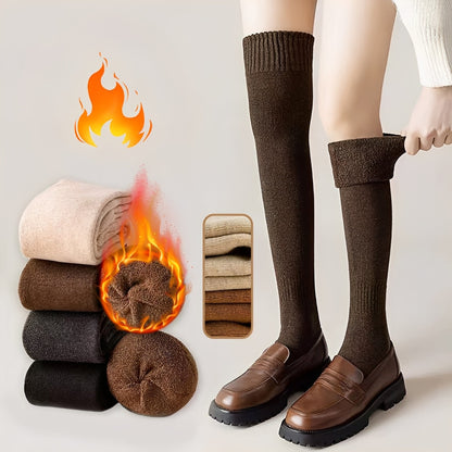 Shirlee - Tyylikkäät, lämpimät, paksut yli polven sukat