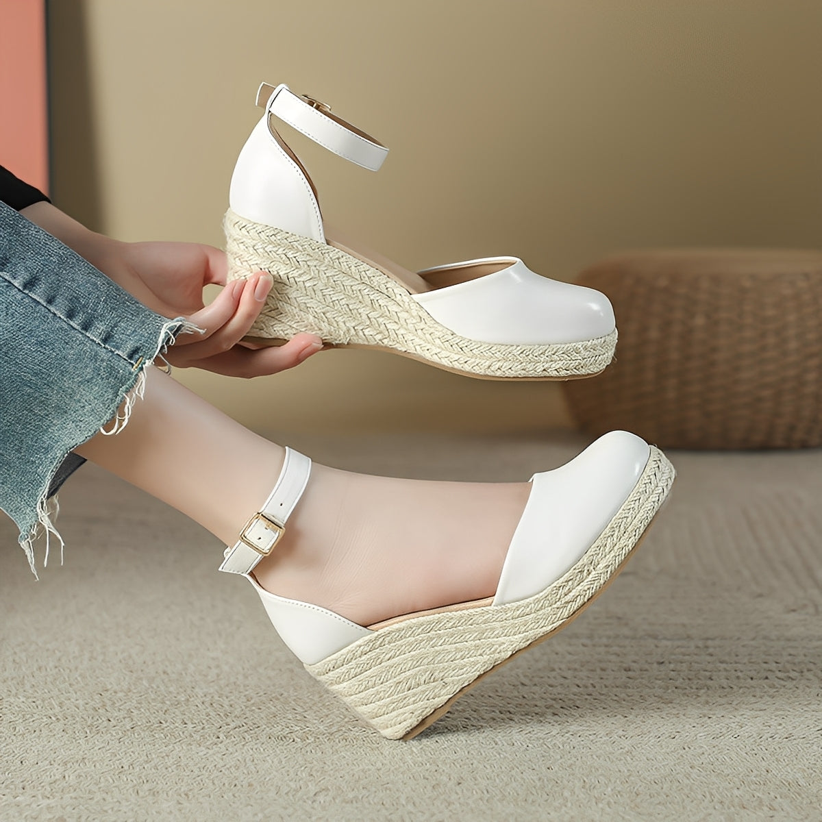 Yasmine - Trendikkäät kiilakorkosandaalit naisille