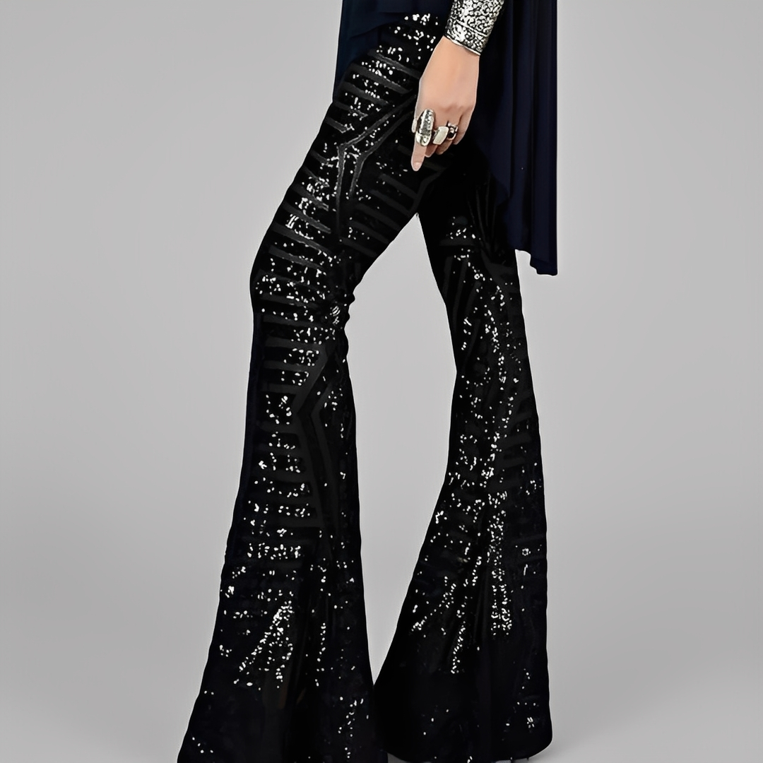 Aaralyn - Elegantti leveälahkeiset housut naisille