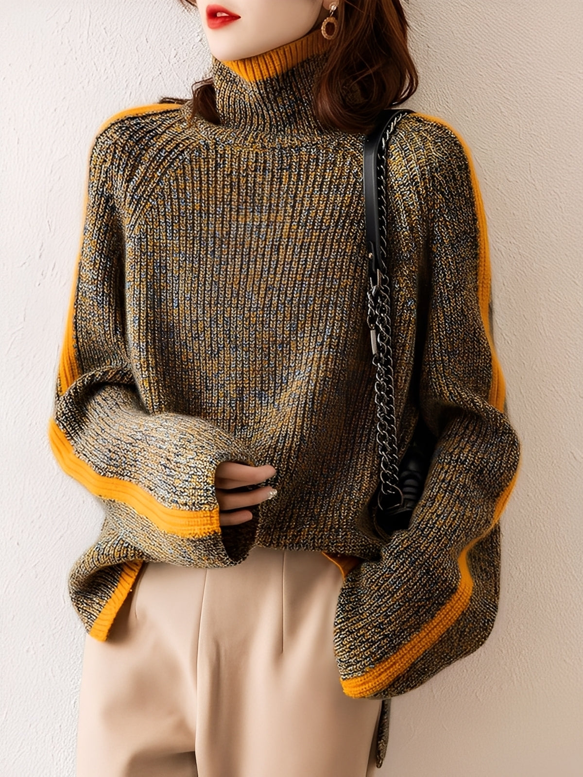 Suzanna - Moderna, väljä neulottu villapaita naisille