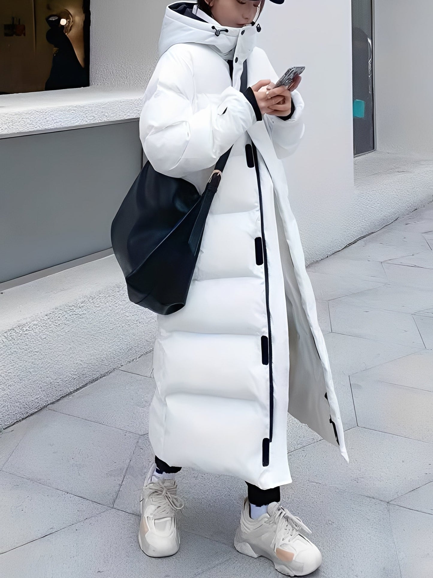 Hazel - Trendikäs pitkä hupparitakki naisille