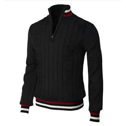 Jerry - Tyylikäs villapaita korkealla kauluksella miehille