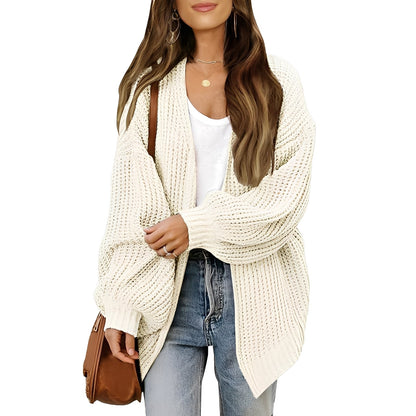 Nelly - Naisten väljä edestä avoin villatakki