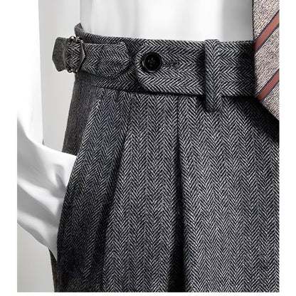 Bartosz – Tweed-vapaa-ajanhousut miehet