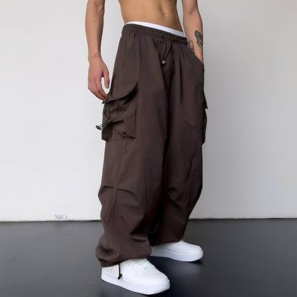 Kaleb - Tyylikäs Baggy-cargohousut miehille