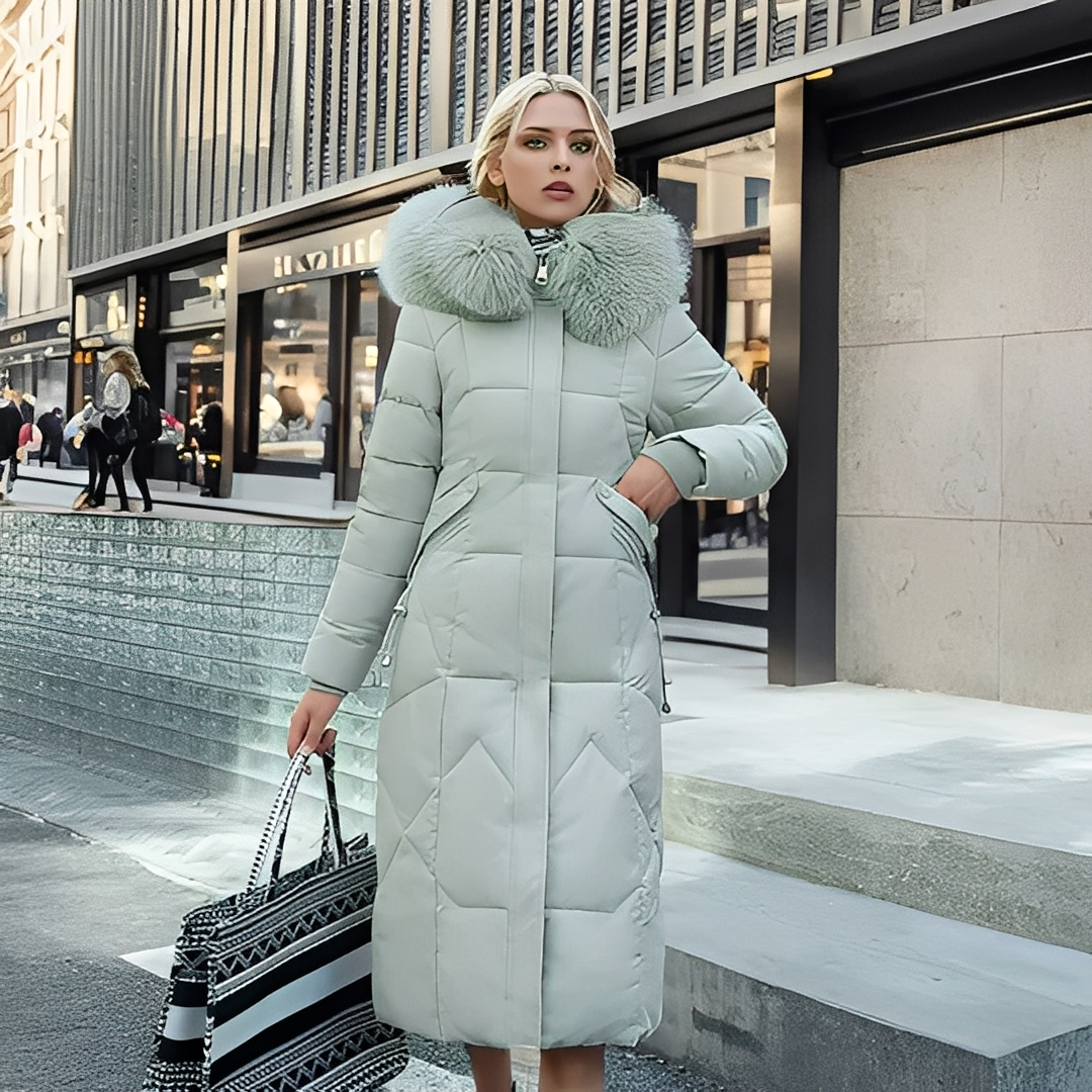 Marcellette - Naisten talvitakki hupulla